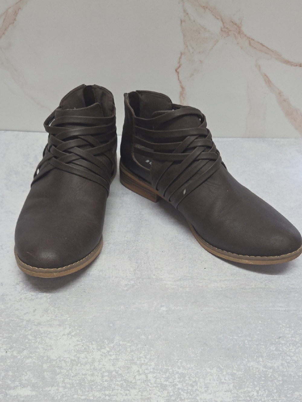 Rocket Dog Dark Brown Wrap-Strap Chukka Boots